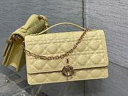 Okify Miss Dior Top Handle Bag Yellow Cannage Lambskin 24cm - 5