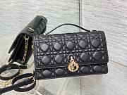 Okify Miss Dior Top Handle Bag Black Cannage Lambskin 24cm - 3