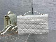 Okify Miss Dior Top Handle Bag White Cannage Lambskin 24cm - 2