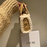 Okify Dior Mini Lady Bag Cannage Shearling 17cm - 3