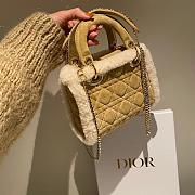 Okify Dior Mini Lady Bag Cannage Shearling 17cm - 6