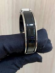Okify Hermes Clic H Bracelet Black/ Silver - 4