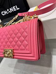 Okify CC Leboy Medium 25 Quilted Pink Caviar Gold Hardware  - 6