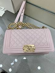 Okify CC Leboy Medium 25 Quilted Light Pink Caviar Gold Hardware - 4