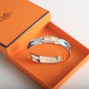 Okify Hermes Clic Cadenas H Vibration Bracelet Navy Blue - 5