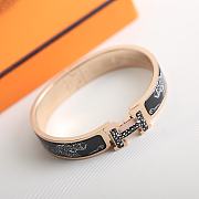 Okify Hermes Clic H Guepards Bracelet Black - 3