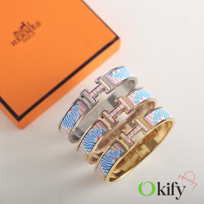 Okify Hermes Clic H Zebres de Tanzanie Bracelet - 1