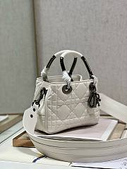 Okify Dior The Lady 95.22 White Silver Hardware 23cm - 4
