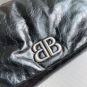Okify Balenciaga Monaco Small Chain Bag in Black Silver Hardware - 5