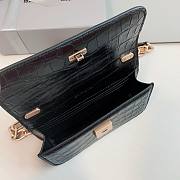 Okify Balenciaga Gossip XS Chain Shoulder Bag Crocodile Embossed in Black Gold Hardware - 3