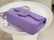 Okify CC Small Flapbag 20 Purple Caviar Silver Hardware - 6