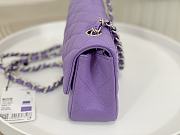 Okify CC Small Flapbag 20 Purple Caviar Silver Hardware - 4