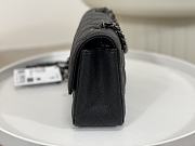 Okify CC Small Flapbag 20 Black Caviar Black Hardware - 5