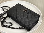 Okify CC Small Flapbag 20 Black Caviar Black Hardware - 2