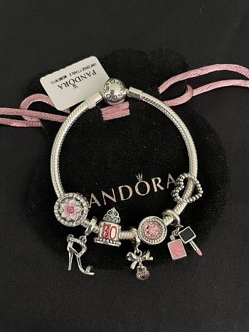 Okify Pandora Bracelet with 30th Birthday Themed Charms
