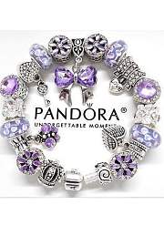 Okify Purple Pandora Charm Bracelet - 1