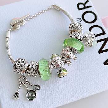 Okify Pandora The Princess and The Frog Green Bracelet