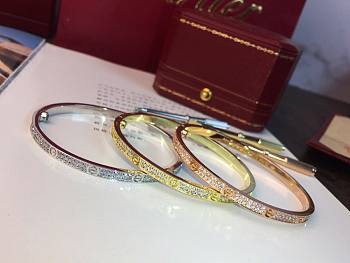 Okify Cartier Love Bracelet Small Model Diamond Paved 3.65 mm 