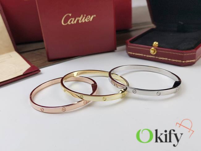 Okify Cartier Love Bracelet Small Model Paved 3.65 mm  - 1