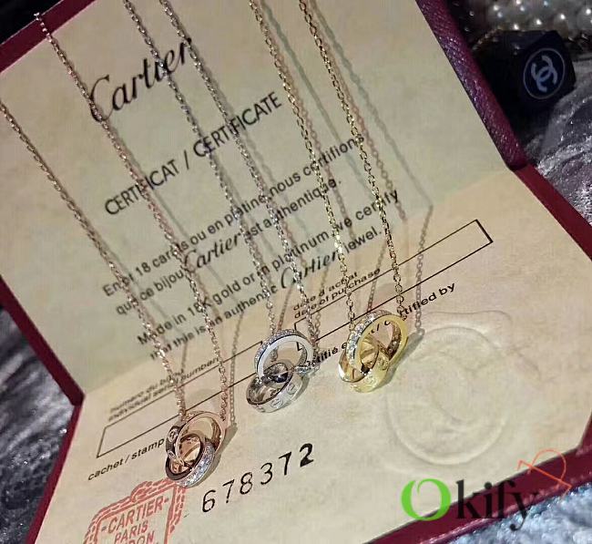 Okify Catier Love Necklace Diamond - 1