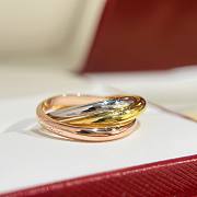 Okify Cartier Trinity Ring White Rose Yellow Gold - 3