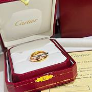 Okify Cartier Trinity Ring White Rose Yellow Gold - 4
