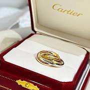 Okify Cartier Trinity Ring White Rose Yellow Gold - 5