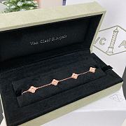 Okify VCA Sweet Alhambra 6 Motif Bracelet 18K Rose Gold - 3