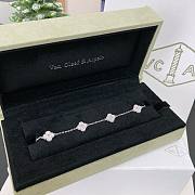 Okify VCA Sweet Alhambra 6 Motif Bracelet 18K White Gold - 2