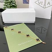 Okify VCA Vintage Alhambra 5 Motifs Bracelet Yellow Gold Black - 6