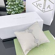 Okify VCA Sweet Alhambra 5 Motifs Bracelet 18K White Gold - 4