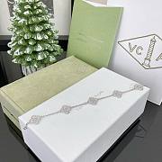 Okify VCA Sweet Alhambra 5 Motifs Bracelet 18K White Gold - 6