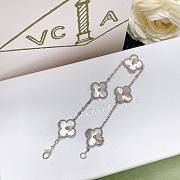 Okify VCA Vintage Alhambra Bracelet 5 Motifs 18K White Gold - 2