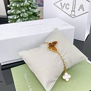 Okify VCA Lucky Alhambra Bracelet 4 Motifs 18K Yellow Gold Mother Of Pearl - 4