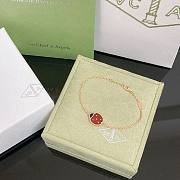Okify VCA Lucky Spring Bracelet Closed Wings Ladybug Rose Gold - 3