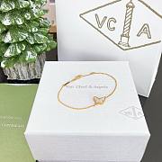Okify VCA Sweet Alhambra Butterfly Bracelet Yellow Gold White Mother Of Pearl - 2