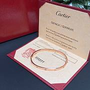 Okify Cartier Love Bracelet Small Model 6 Diamonds 3.65 mm Rose Gold - 5