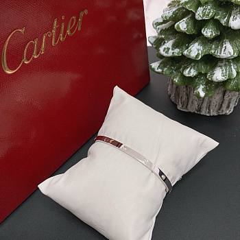 Okify Cartier Love Bracelet Small Model 6 Diamonds 3.65 mm White Gold