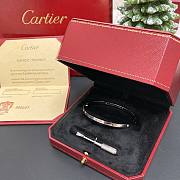 Okify Cartier Love Bracelet Small Model 6 Diamonds 3.65 mm White Gold - 3