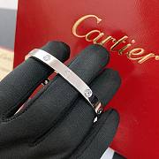 Okify Cartier Love Bracelet 4 Diamonds 6.1mm White Gold - 6