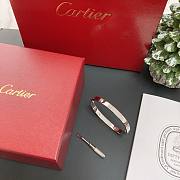 Okify Cartier Love Bracelet 4 Diamonds 6.1mm White Gold - 5
