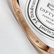 Okify Cartier Love Bracelet 4 Diamonds 6.1mm Rose Gold - 5