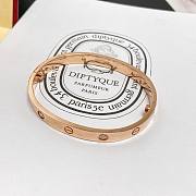 Okify Cartier Love Bracelet 4 Diamonds 6.1mm Rose Gold - 6