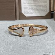 Okify Bvlgari Divas Dream Bracelet Rose Gold Diamonds Mother Of Pearl - 1
