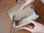 Okify GG Dionysus Mini Top Handle Bag Beige and White GG Supreme Canvas - 2