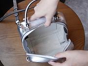 Okify Gucci Blondie Top Handle Bag Metallic Silver Leather - 6