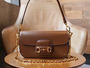 Okify Gucci Horsebit 1955 Small Shoulder Bag Brown Leather - 1