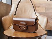Okify Gucci Horsebit 1955 Small Shoulder Bag Brown Leather - 2