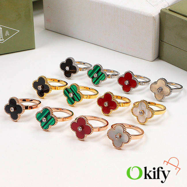 Okify VCA Vintage Alhambra Ring Diamond - 1