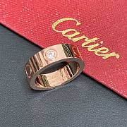 Okify Cartier Love Ring 3 Diamond 5.5mm Rose Gold  - 1